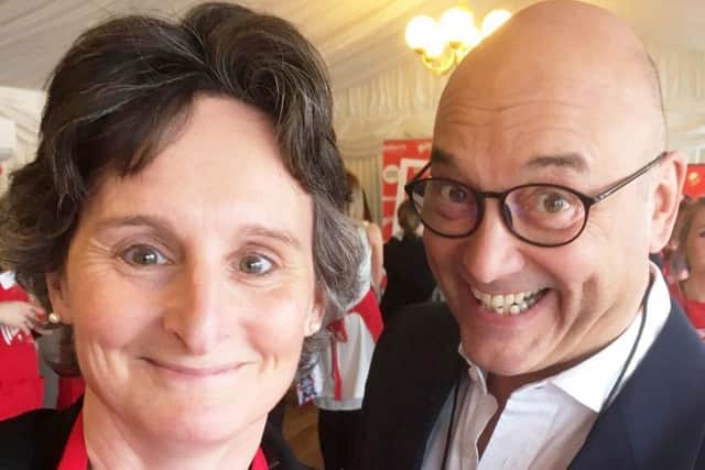 Flick Drummond and MasterChef judge Gregg Wallace