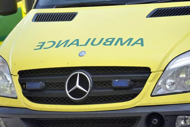 Paramedics rushed to the scene