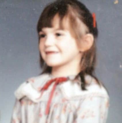 Colin's daughter Samantha, aged four