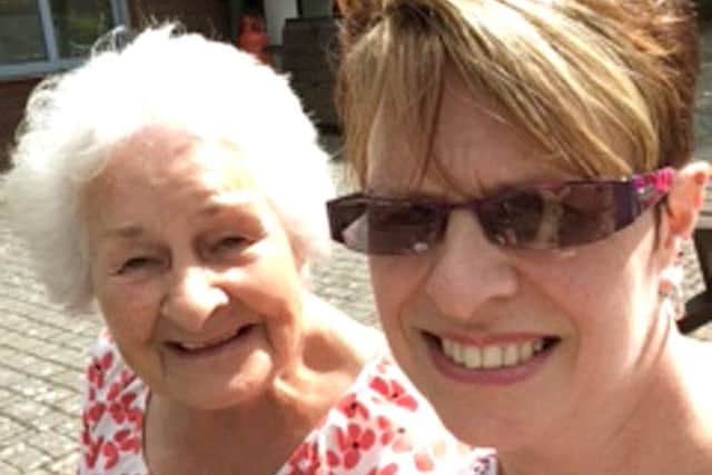 Amanda Stanley, right, with her mum Beryl Sykes