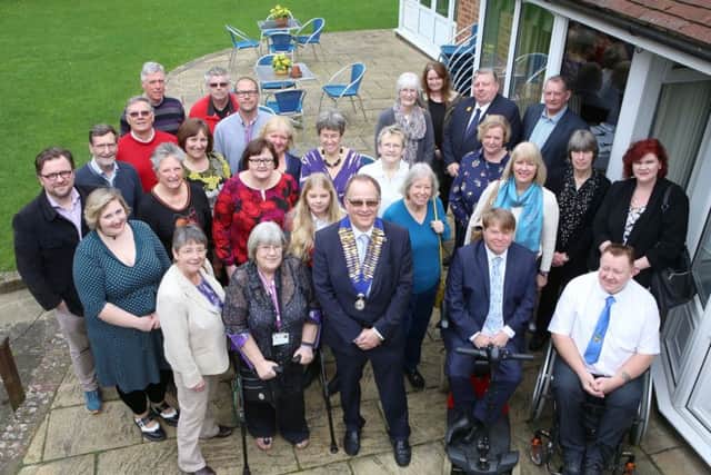 Steve Cripps (centre) with members and representatives of the charities
Picture: Habibur Rahman (170314-183456006)