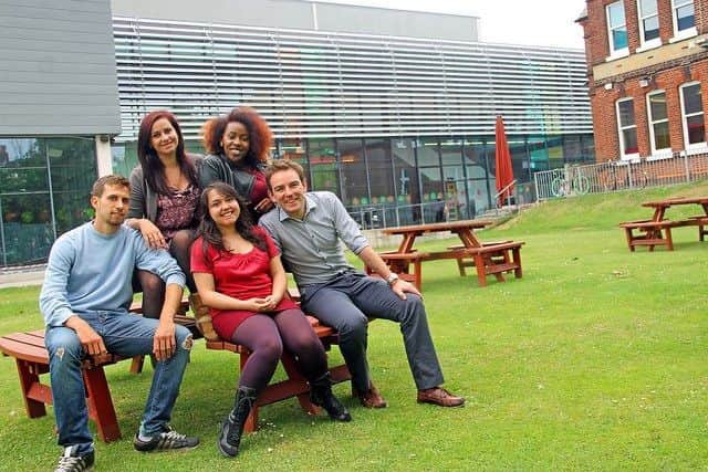 The University of Portsmouth has confirmed that current student and for mer sabbatical officer Roxy Negru (middle) has passed away. PPP-170325-110019001