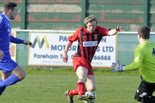 Simon Woods scored for Fareham against Portland. Picture: Ian Hargreaves