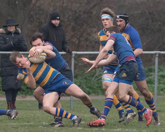 Rory Penfold scored two tries for Gosport and Fareham. Picture: Keith Woodland.