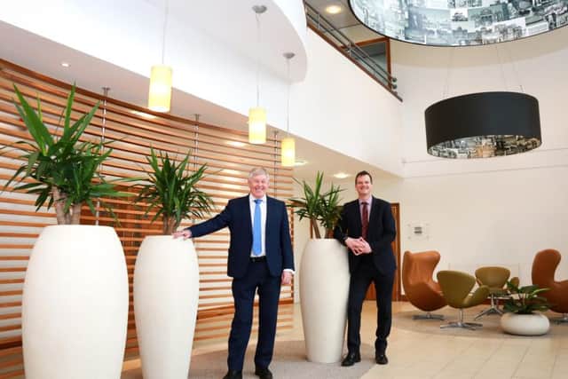 Gleeds director Tony Deacon, left, with Russell Mogridge, the business space director at commercial property consultancy Hughes Ellard