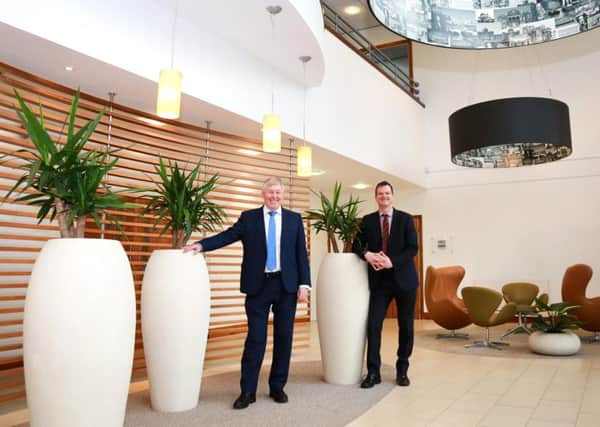 Gleeds director Tony Deacon, left, with Russell Mogridge, the business space director at commercial property consultancy Hughes Ellard