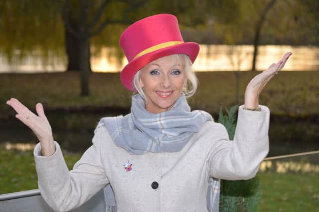 Debbie McGee is supporting Wear a Hat Day for the Brain Tumour Research charity 

Picture: Brain Tumour Research