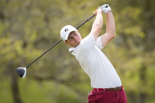 Golfer Harry Ellis in action. Picture: Ross Obley