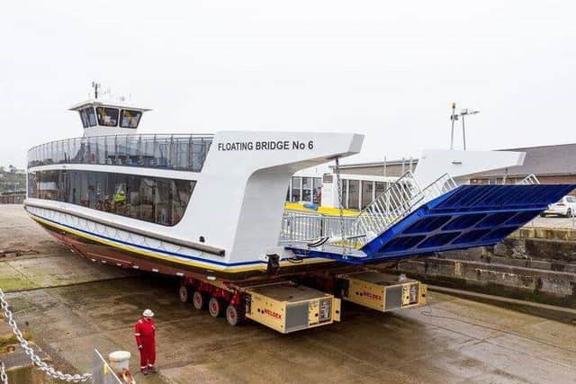 The new floating bridge. Picture: Isle of Wight Council/Facebook