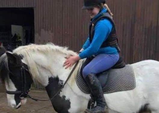 Rosie the horse after being rescued. Picture: RSPCA