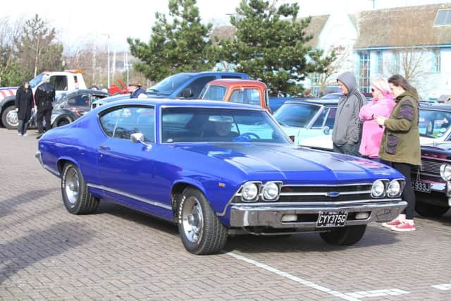 A Ford Mustang at the Port Solent Car Meet. Photography by Habibur Rahman