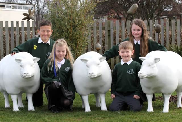 From left, Logan Mitchell, Clancy Hamilton, Oscar Kirkham and Maisie McCormack