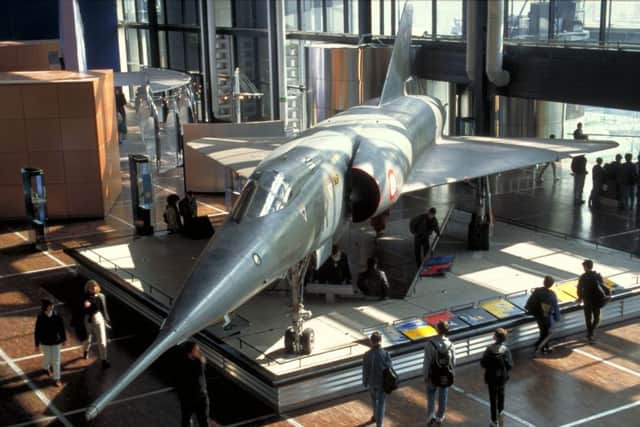 The Dassault Mirage IV on display