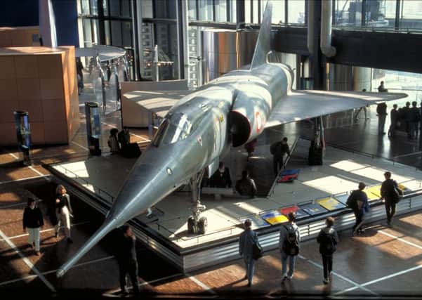 The Dassault Mirage IV on display