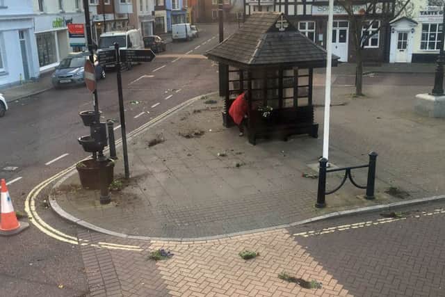 The community project displays were destroyed once again