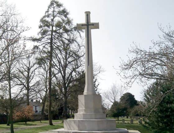 The Cross of Sacrifice at Haslar Royal Naval Cemetery