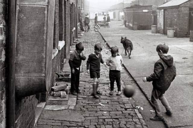 Playing in the street in the 1970s
