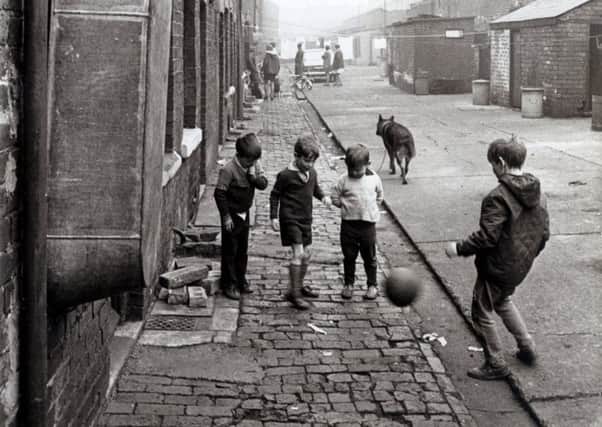 Playing in the street in the 1970s