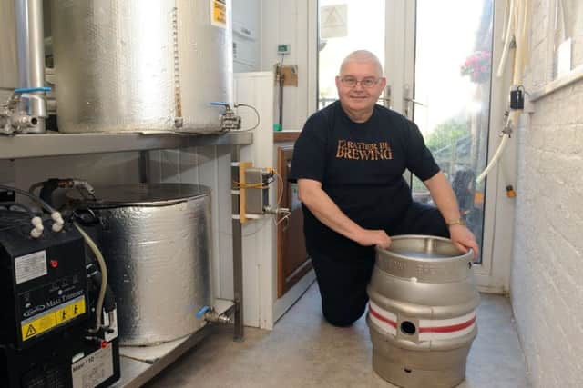 Clive Luff, from Gosport, runs a nano-brewery called The Newtown Brewery.