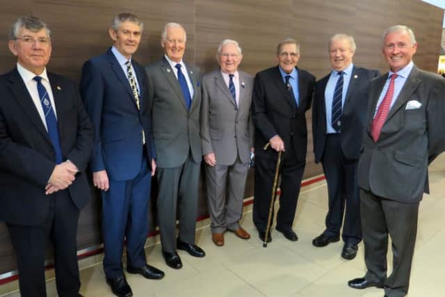 (l-r) David Burgess, Tony Thompson, John Hyde, Laurie Davis, Bryan Scarth, Chris Scott and Mike Haycocks at the Portsmouth City Police reunion