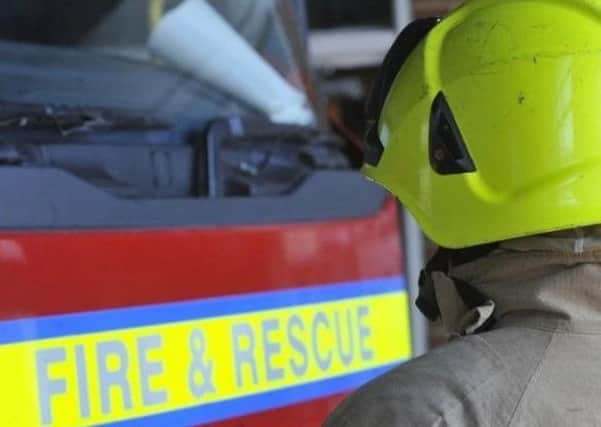 Firefighters were called to the scene of the blaze