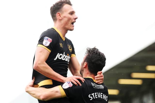 Kal Naismith scored for Pompey in their 2-0 win against Hartlepool. Picture: Joe Pepler