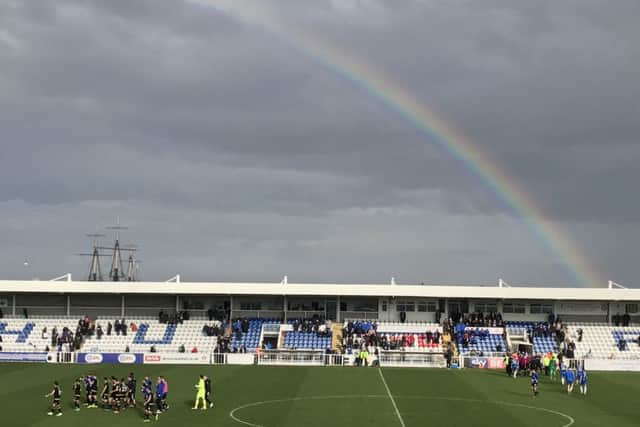 A rainbow over Victoria Park