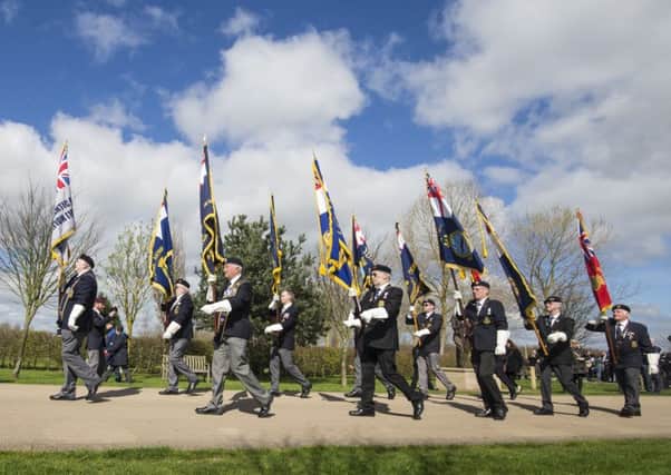 Hundreds of veterans and their families gathered for the ceremony in Staffordshire. Picture: Danny Lawson/PA Wire