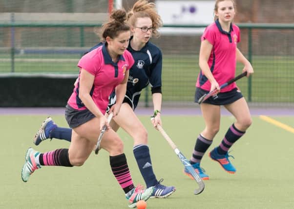 Katie Spooner charges forward for City of Portsmouth against Isle Of Wight.  - Picture Credit: Keith Woodland.