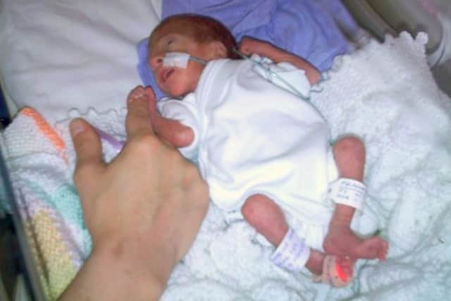 Annabel in hospital