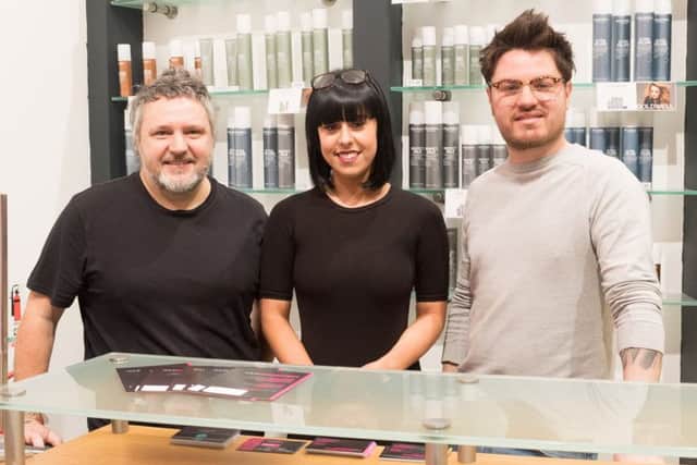 From left, Tony Wood, Chaniece Alderton and Liam Fry Picture: Keith Woodland