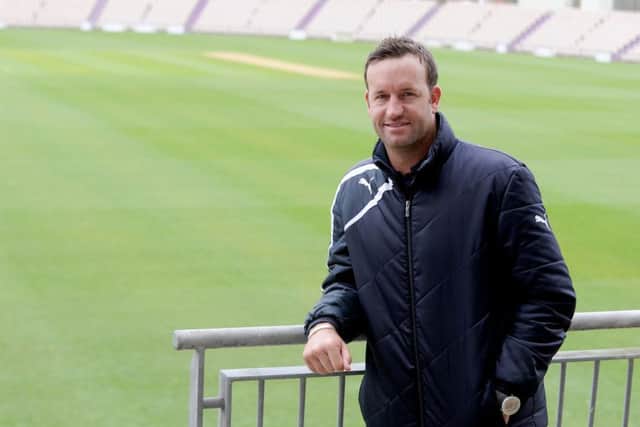 29/3/2017 (WR)Hampshire Cricket Club held their 'Press Day' on Wednesday 29th March at the Ageas Bowl in Hedge End.Pictured is: Sean Ervine.Picture: Sarah Standing (170455-8855) PPP-170329-171423001