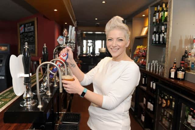 Sarah Payne, the landlady of The Baffins Pub in Tangier Road, Portsmouth, who has lost a dramatic amount of weight Picture: Sarah Standing (170457-5262)