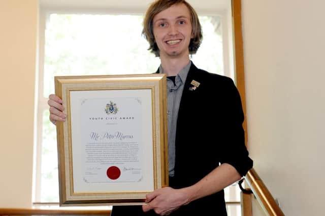 Peter Marcus of Portsmouth Youth Voice was awarded last year's Youth Civic Award by Portsmouth City Council, and is furious that funding as been cut to the organisation