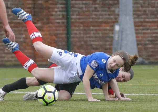 Rebecca Bell was on the mark for Pompey Ladies  Picture: Neil Marshall