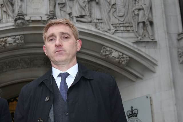 Jon Platt outside the Supreme Court in central London