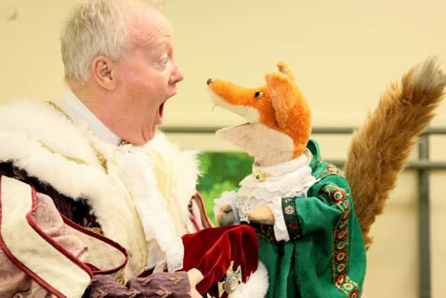 Keith Chegwin and Basil Brush star in  Beauty and the Beast, an Easter panto