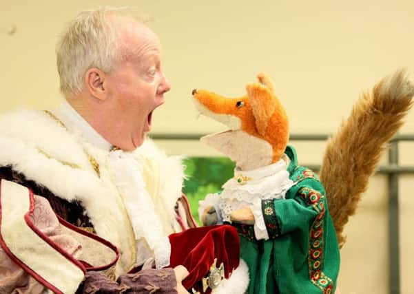 Keith Chegwin and Basil Brush star in  Beauty and the Beast, an Easter panto
