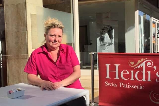 Alison Loughton, manager of Heidi's in Palmerston Road which is closing down. PPP-170804-123632001