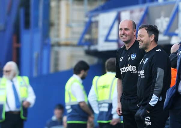 Pompey manager Paul Cook praises team for today's performance against Yeovil. Picture: Joe Pepler