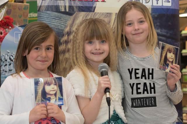Amalie Boyden, 7 and Gracie Catlin, 8 with Nevaeh Dunmore-Simkins  Picture: Keith Woodland