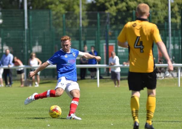 Theo Widdrington in action for Pompey Academy. Picture: Neil Marshall