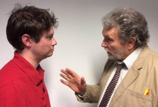Jeff Bone and David Penrose in Bench Theatre's production of Equus