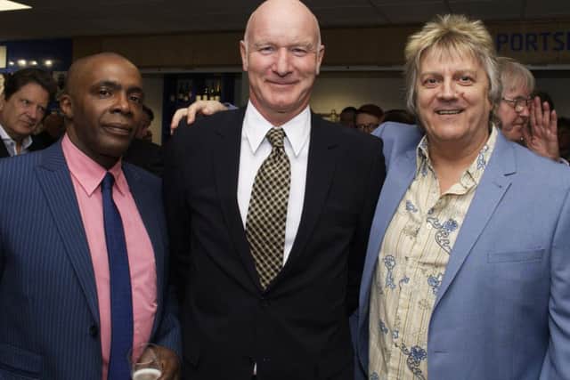 Vince Hilaire, Billy Gilbert and Alan Biley. Picture: Neil Marshall (170295-1)