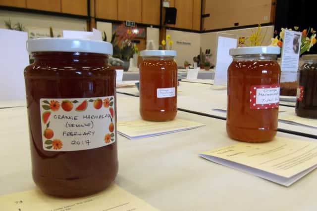 Some of the entries to the Spring Shows Cookery Class