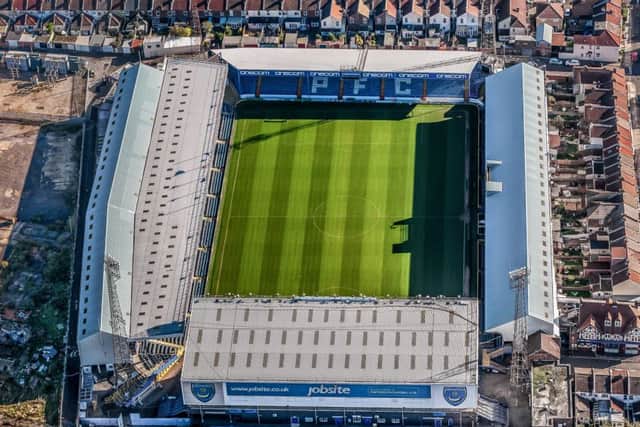 Aerial photo of Fratton Park.
Picture: Shaun Roster www.shaunroster.smugmug.com