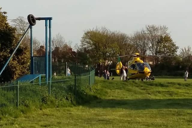 A person has died after a medical emergency in Leesland Park, Gosport PPP-171104-202817001