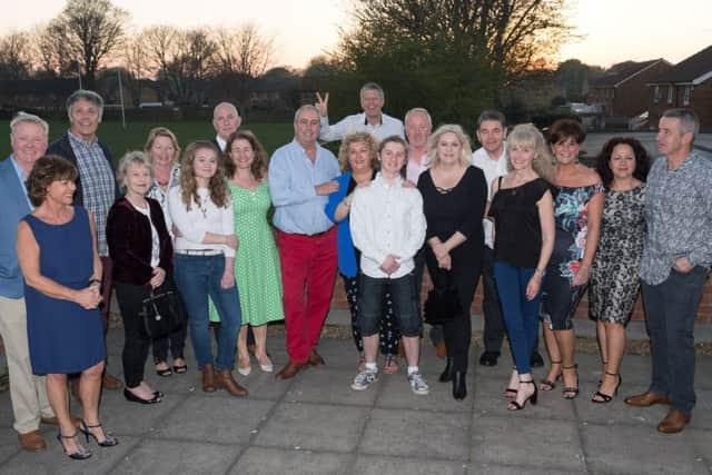 Guests at the fundraiser, including Dave's children, Hattie and Louis Picture: Keith Woodland (170436-0009)