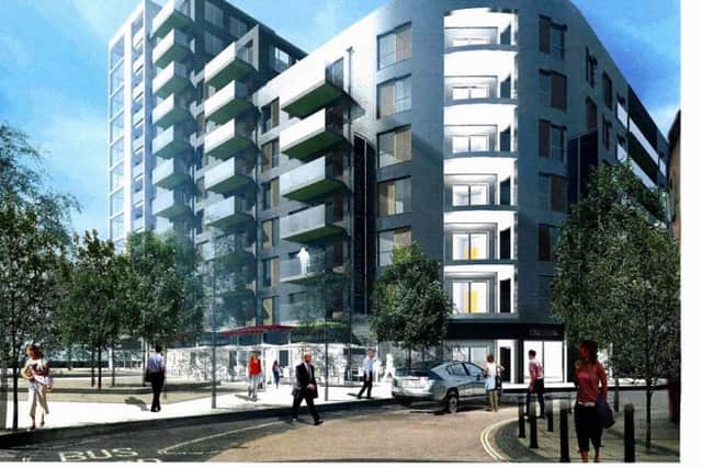 The new block in Market Parade, Havant, which is now not going ahead