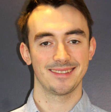 Sam Frampton, 22, of Fareham, who won Â£5,000 in a competition to find the space entrepreneurs of the future